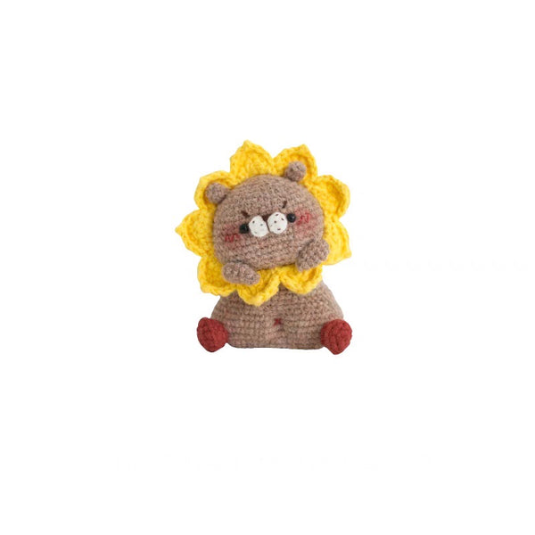 Kit de crochet para muñecos de animales con la cabeza inclinada