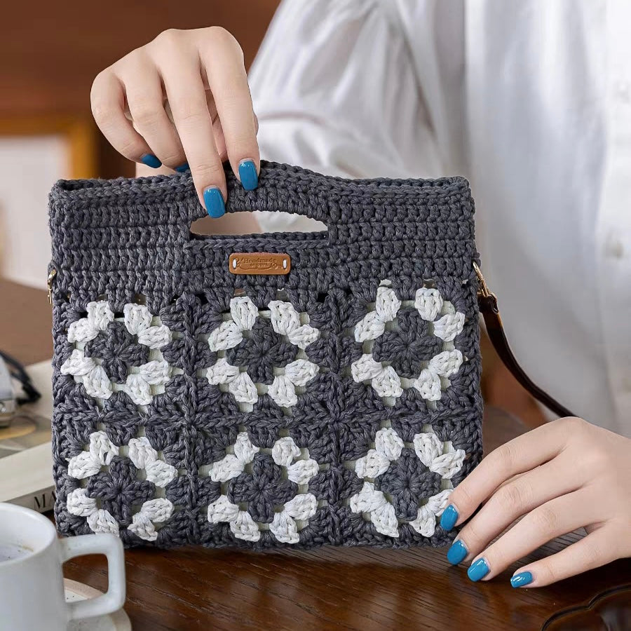 The granny squares crossbody bag finished goods