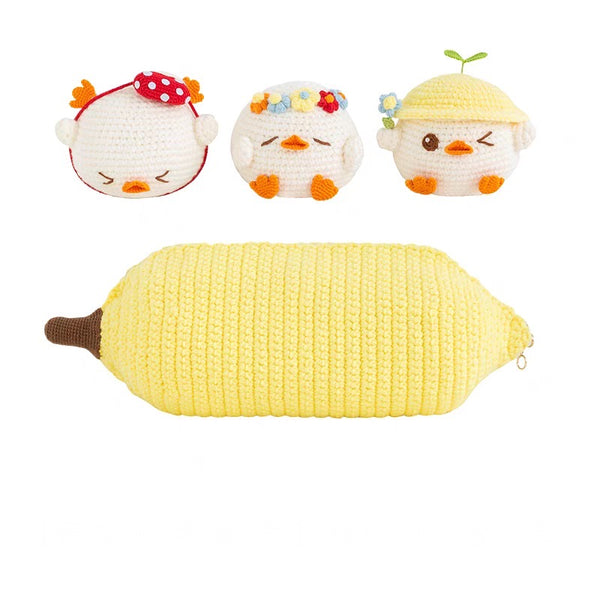 Kit de crochet de almohada de animales