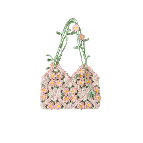 Kit de crochet para bolso de margaritas