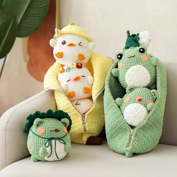 Kit de crochet de almohada de animales