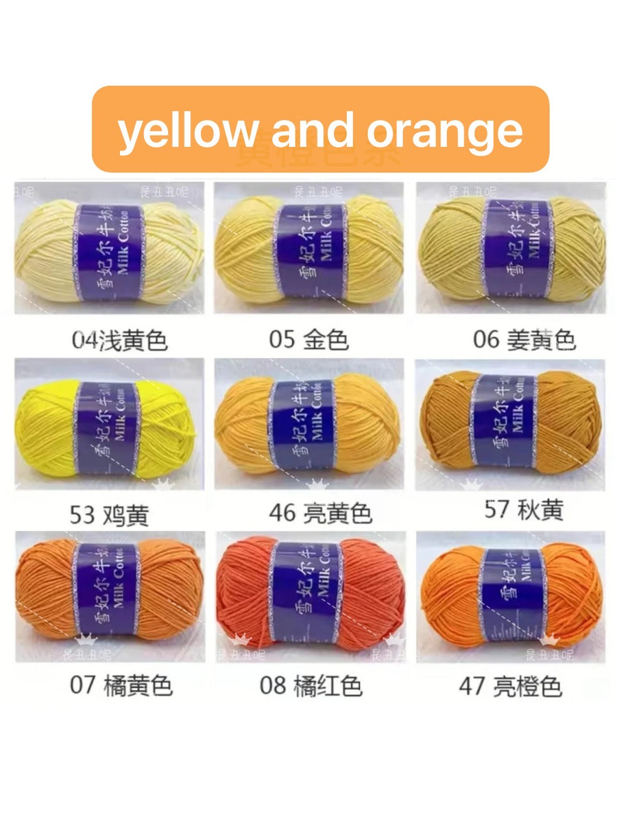 Milk cotton yarn, Note the color you want.
