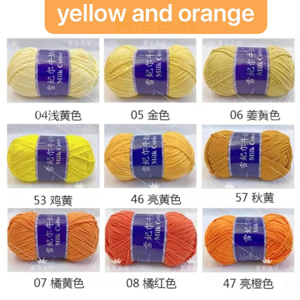 Milk cotton yarn, Note the color you want.