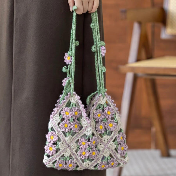 Kit de crochet para bolso de margaritas