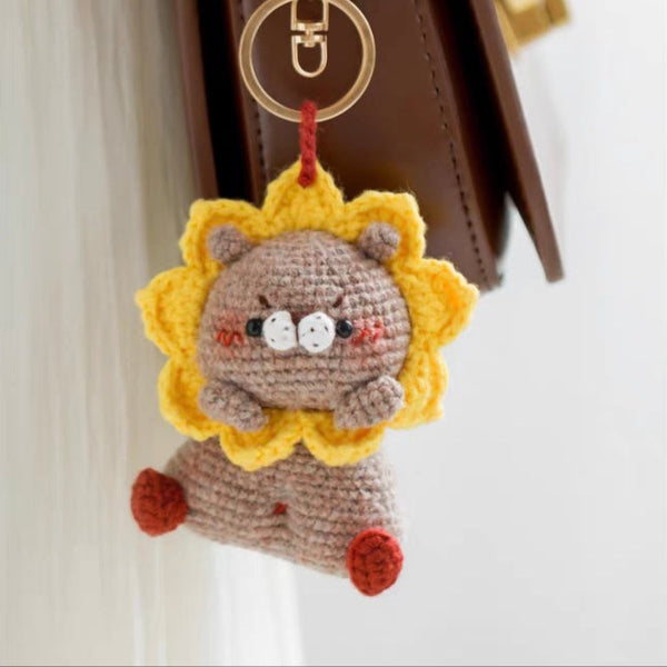 Kit de crochet para muñecos de animales con la cabeza inclinada