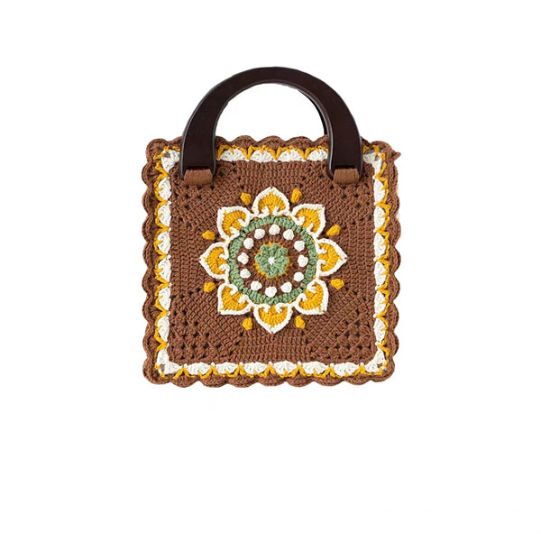 Kit de crochet para bolso con girasoles estilo Dunhuang