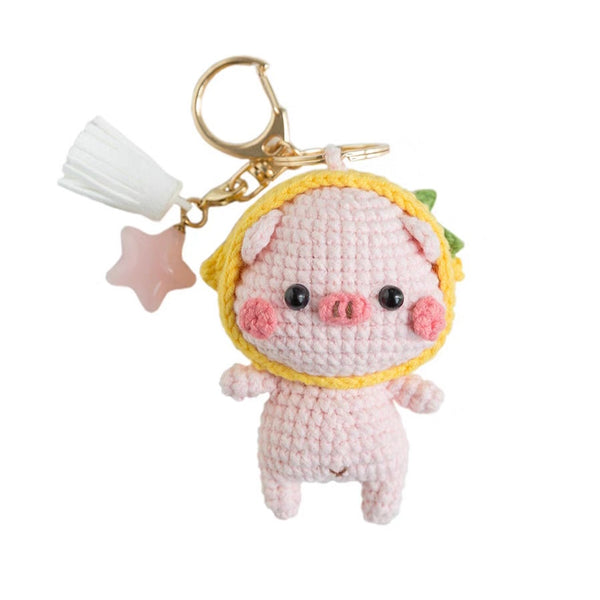 Kit de crochet con dijes de animales para muñecas