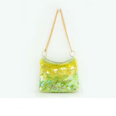 Kit de crochet para bolso de escamas de colores